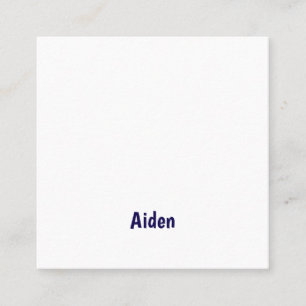 Erstellen Sie Ihre eigenen 2,5" x 2,5" matten Visi Quadratische Visitenkarte