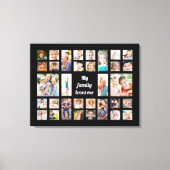 Erstellen Sie Ihre eigenen 32 Lieben Me FotoCollag Leinwanddruck (Vorderseite)