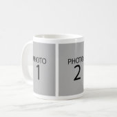 Erstellen Sie Ihre eigenen 3 Rectangle Foto Collag Kaffeetasse (Vorderseite Links)