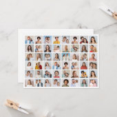 Erstellen Sie Ihre eigenen 48 Foto Collage Gruß Karte (Vorderseite/Rückseite Beispiel)