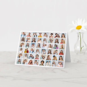 Erstellen Sie Ihre eigenen 48 Foto Collage Gruß Karte