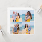 Erstellen Sie Ihre eigenen 4 Collage Gruß Karte (Vorderseite/Rückseite Beispiel)