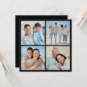 Erstellen Sie Ihre eigenen 4 Collage Gruß Karte (Vorderseite/Rückseite Beispiel)