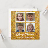 Erstellen Sie Ihre eigenen 4 Fotos Weihnachten Karte (Vorderseite/Rückseite Beispiel)