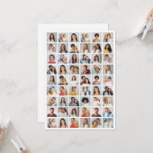 Erstellen Sie Ihre eigenen 54 Foto Collage Gruß Karte (Vorderseite/Rückseite Beispiel)