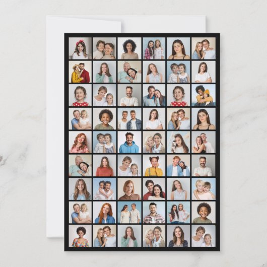 Erstellen Sie Ihre eigenen 54 Foto Collage Gruß Karte (Vorderseite)