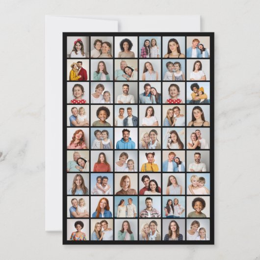 Erstellen Sie Ihre eigenen 54 Foto Collage Gruß Karte (Vorderseite)