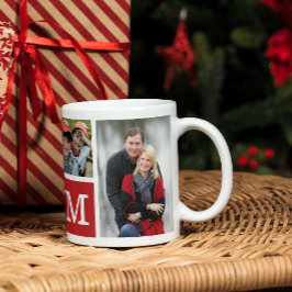 Erstellen Sie Ihre eigenen 5 Collage Red Mit Monog Kaffeetasse