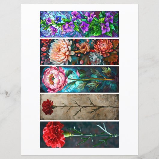 Erstellen Sie Ihre eigenen 5 eleganten Blume-Lesez (Vorderseite)