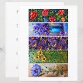 Erstellen Sie Ihre eigenen 5 farbenfrohen Lesezeic (Vorne/Hinten)