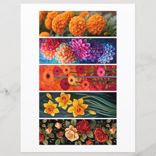 Erstellen Sie Ihre eigenen 5 festlichen Lesezeiche (Vorderseite)