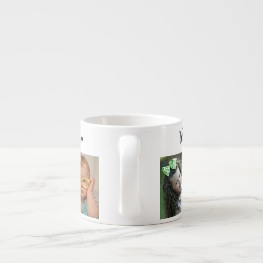 Erstellen Sie Ihre eigenen 5 Foto Wir Liebe Sie Mo Espressotasse (Rückseite)