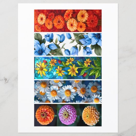 Erstellen Sie Ihre eigenen 5 lebhaften Lesezeichen (Vorderseite)