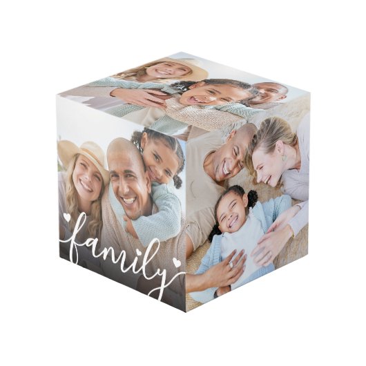 Erstellen Sie Ihre eigenen 5-seitigen Fotos für di Würfel (Vorderseite Schrägansicht)