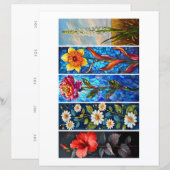 Erstellen Sie Ihre eigenen 5 Sweet Blume Lesezeich (Vorne/Hinten)