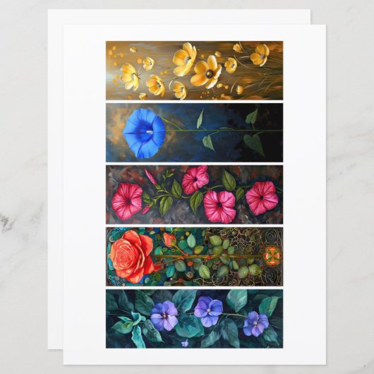 Erstellen Sie Ihre eigenen 5 Zender Blumenblätter- (Vorne/Hinten)