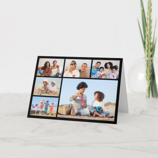 Erstellen Sie Ihre eigenen 6 Bilder Collage Gruß Karte (Vorderseite)