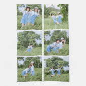 Erstellen Sie Ihre eigenen 6 Foto Collage Küchentü Geschirrtuch (Vertikal)