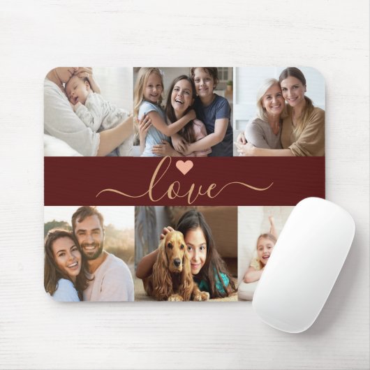 Erstellen Sie Ihre eigenen 6 FotoCollage Custom Re Mousepad (Mit Mouse)