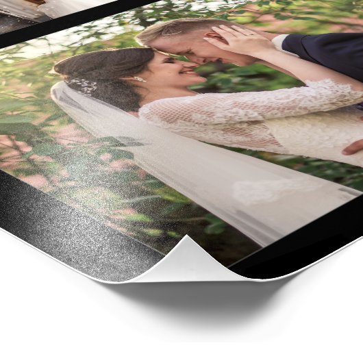 Erstellen Sie Ihre eigenen 6 FotoCollage Schwarz Fotodruck (Ecke)