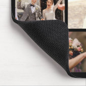 Erstellen Sie Ihre eigenen 6 FotoCollage Schwarz Mousepad (Ecke)