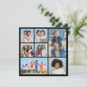 Erstellen Sie Ihre eigenen 7 Foto Collage Gruß Karte (Stehend Vorderseite)