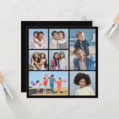Erstellen Sie Ihre eigenen 7 Foto Collage Gruß Karte (Vorderseite/Rückseite Beispiel)