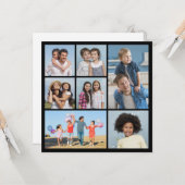 Erstellen Sie Ihre eigenen 7 Foto Collage Gruß Karte (Vorderseite/Rückseite Beispiel)