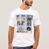 Erstellen Sie Ihre eigenen 7 Foto Collage Unisex T-Shirt (Vorderseite)