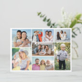 Erstellen Sie Ihre eigenen 8 Foto Collage Gruß Karte (Stehend Vorderseite)