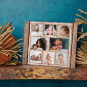 Erstellen Sie Ihre eigenen 8 Foto Collage Rustikal Fotoplatte (Seite)