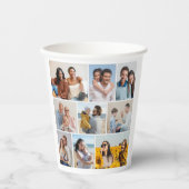 Erstellen Sie Ihre eigenen 9 Collage Paper Cups Pappbecher (Vorderseite)
