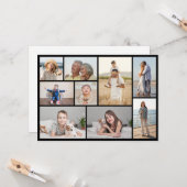 Erstellen Sie Ihre eigenen 9 Foto Collage Gruß Karte (Vorderseite/Rückseite Beispiel)