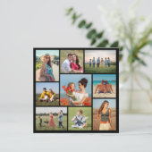 Erstellen Sie Ihre eigenen 9 Foto Collage Gruß Karte (Stehend Vorderseite)