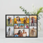 Erstellen Sie Ihre eigenen 9 Foto Collage Gruß Karte (Stehend Vorderseite)