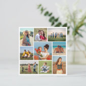 Erstellen Sie Ihre eigenen 9 Foto Collage Gruß Karte (Stehend Vorderseite)