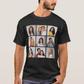 Erstellen Sie Ihre eigenen 9 Foto Collage Unisex T-Shirt (Vorderseite)