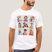 Erstellen Sie Ihre eigenen 9 Foto Collage Unisex T-Shirt (Vorderseite)