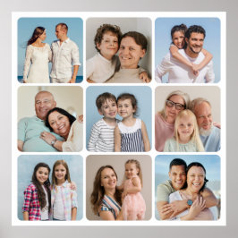 Erstellen Sie Ihre eigenen 9 Fotomaterial-Collage  Poster
