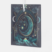 Erstellen Sie Ihre eigenen Abstrakten Himmelsmonde Ornament Aus Glas (Vorderseite links)