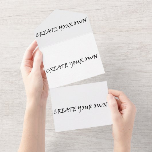 Erstellen Sie Ihre eigenen All In One Einladung (Abreißen)