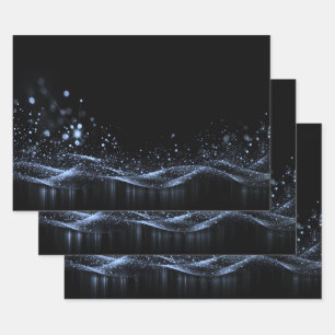 Erstellen Sie Ihre eigenen - Anpassbare Glitzer Ri Geschenkpapier Set