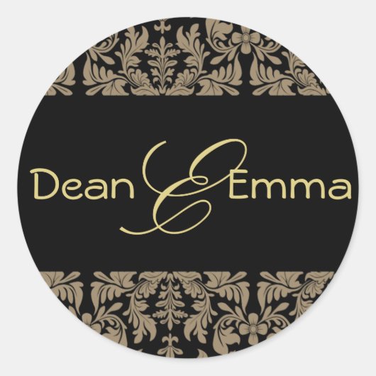 Erstellen Sie Ihre eigenen Aufkleber barocke Desig (Vorderseite)