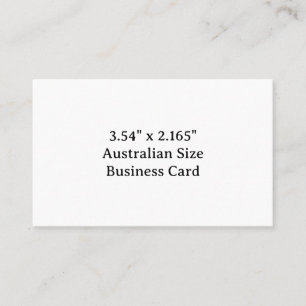 Erstellen Sie Ihre eigenen australisch großen Visi Visitenkarte