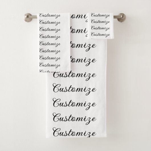 Erstellen Sie Ihre eigenen Badhandtuch Set (Insitu)
