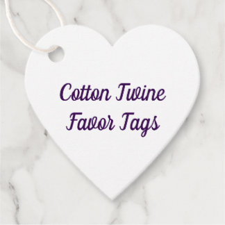 Erstellen Sie Ihre eigenen Baumwollgarn Favor Tags Geschenkanhänger