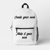 Erstellen Sie Ihre eigenen Bedruckter Rucksack (Vorderseite)