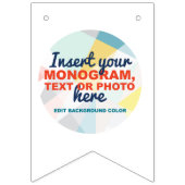 Erstellen Sie Ihre eigenen Benutzerdaten Wimpelkette (Erste Fahne)