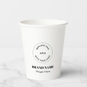 Erstellen Sie Ihre eigenen benutzerdefinierten 8'' Pappbecher (Vorderseite)