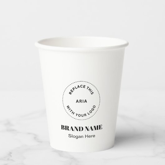 Erstellen Sie Ihre eigenen benutzerdefinierten 8'' Pappbecher (Vorderseite)